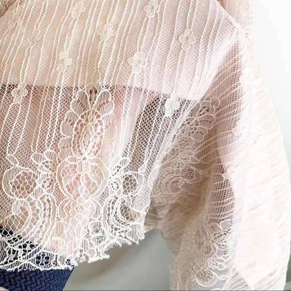 ASTR Blush Pink Lace Overlay Shift Dress Size S - Picture 5 of 9
